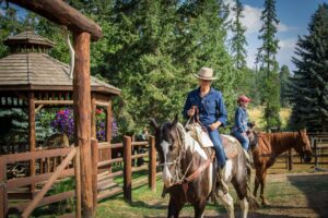 Best Dude Ranch in Montan for families at Flathead Lake Lodge in Big Fork Montana